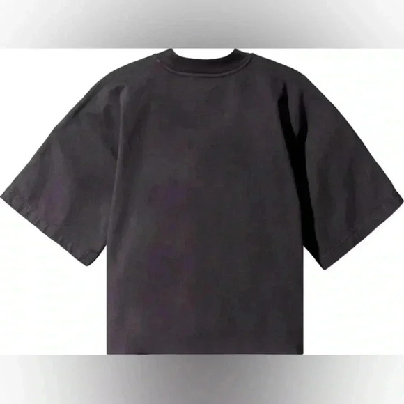 YZY Gap‎ Balenciaga No Seam Logo Boxy Tee in Black size small - Picture 3 of 7